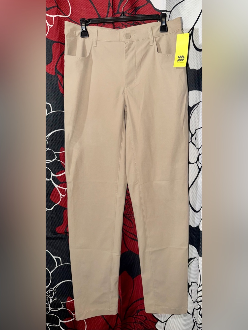 all in motion Beige Straight-Leg Chinos